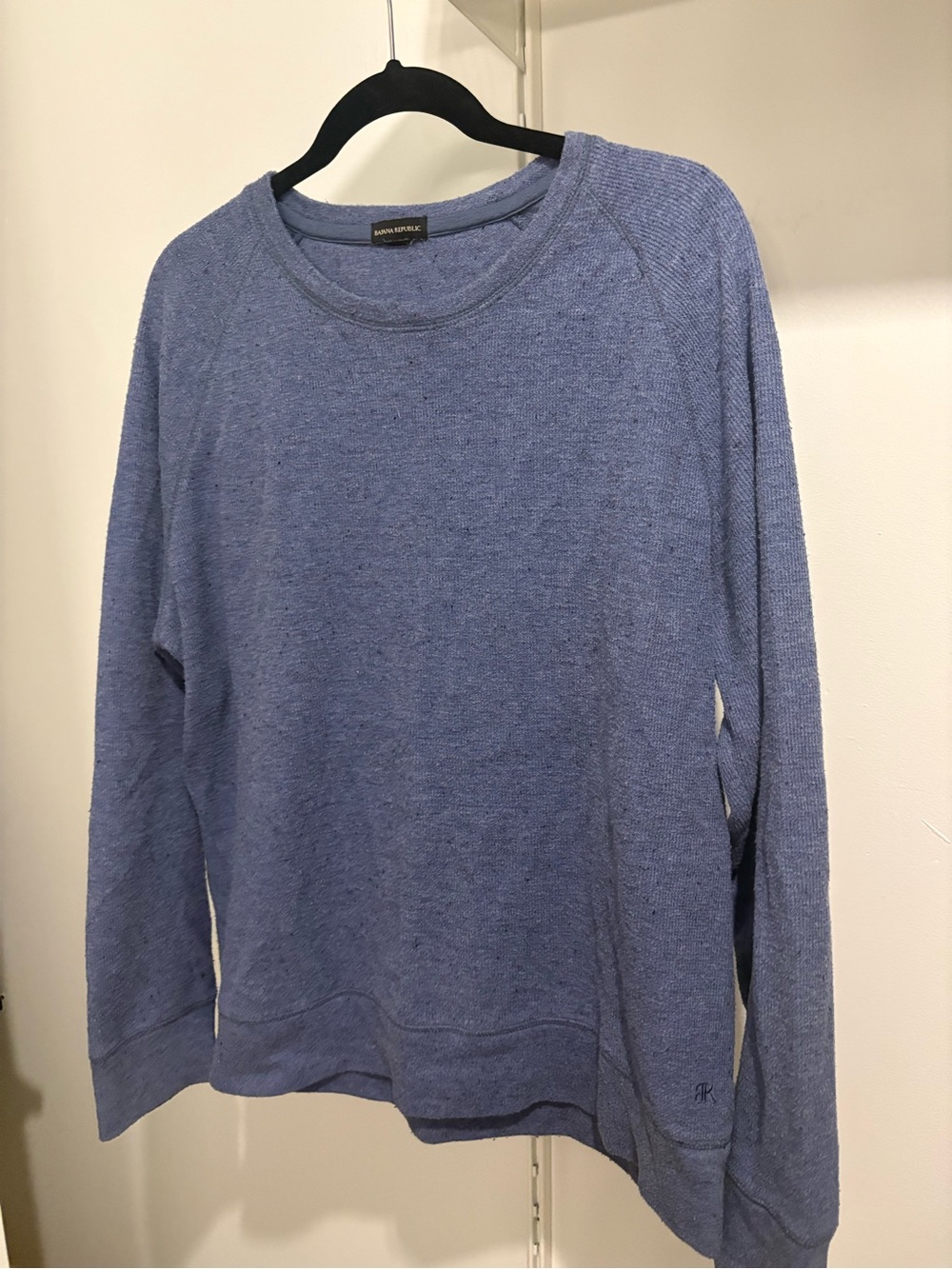 Banana Republic Heathered Blue Crewneck Top